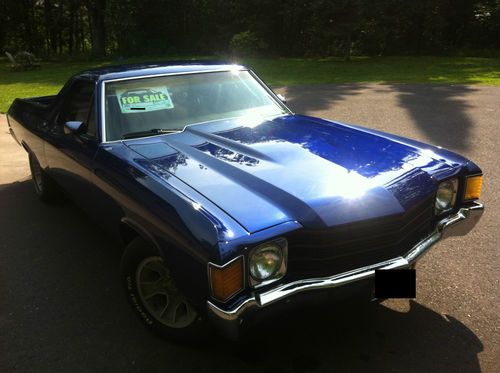 1972 el camino, 305 cu in motor, 3 spd auto, southern car -- solid, sharp!!