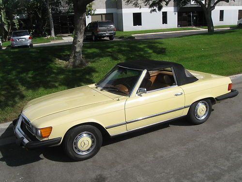 Immaculate california car 1974 mercedes benz 450sl model 2 tops low miles