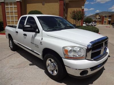 Slt 2wd quad cab automatic diesel 5.9 turbo white navigation nav crew rwd