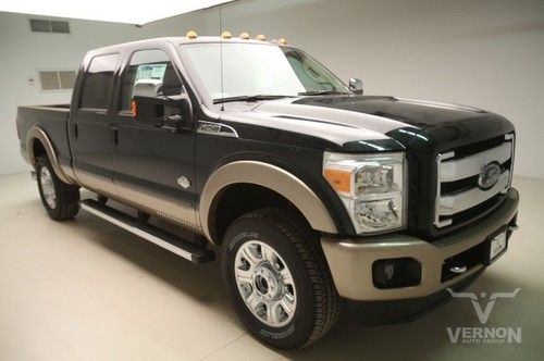 2014 king ranch crew 4x4 fx4 navigation sunroof leather heated v8 diesel