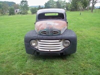 52 ford truck choppred rat rod project hot rod 48 49 50 51 no reserve barn find