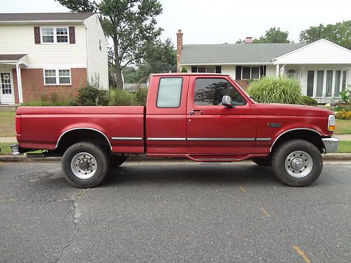 1997 ford f250 super crew cab with 7.5 motor  -4x4---crew cab-runs great