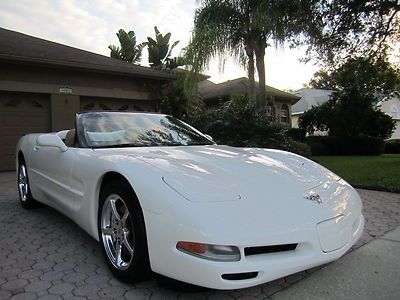 03 CHEV CORVETTE CONVERTIBLE 5OTH YEAR ANNIVERSARY LEATHER HEADS-UP IMMACULATE!!, image 2