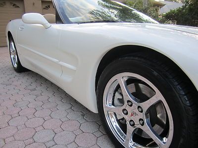 03 CHEV CORVETTE CONVERTIBLE 5OTH YEAR ANNIVERSARY LEATHER HEADS-UP IMMACULATE!!, image 4