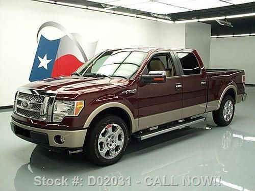 2010 ford f-150 lariat crew sunroof nav rear cam 37k mi texas direct auto