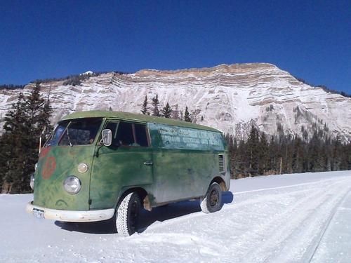 1964 volkswagen walk thru logo panel bus
