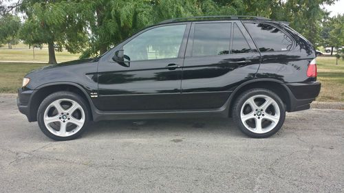 2001 bmw x5 with 4.4l dohc 32-valve v8- sport package - navigation - black/black