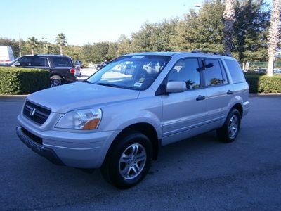 2004 honda pilot ex-l 3.5l v6 v-tec awd leather moonroof clean carfax one owner