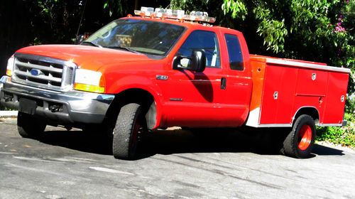 2001 ford f350 fueler truck with 7.3  diesel 4x4 quad cab 6 speed manual trans