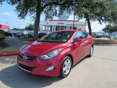 2012 hyundai elantra red gls we finance low miles capitol kia