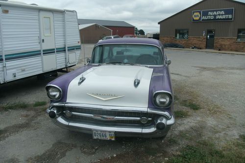 1957 bel air 4 door restored condition, no rust