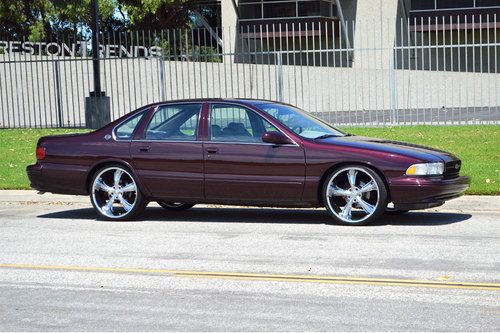 Purchase used 1996 IMPALA SS DARK CHERRY METALLIC in Long Beach
