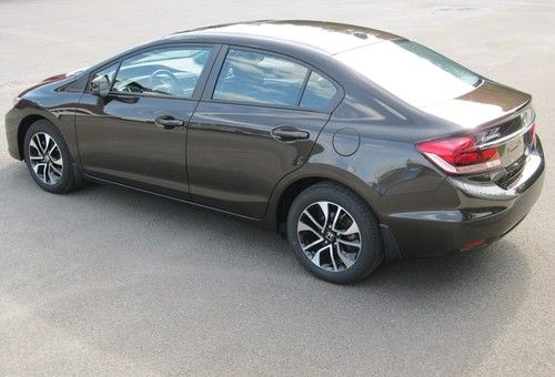 2013 honda civic ex-l sedan with navigation, kona coffee metallic ( brown )