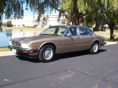 1991 jaguar xj6 vanden plas! new tires! ice cold a/c! stunning light oyster! 83k