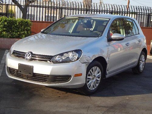 2012 volkswagen golf 2.5l pzev damaged salvage starts only priced to sell l@@k!!