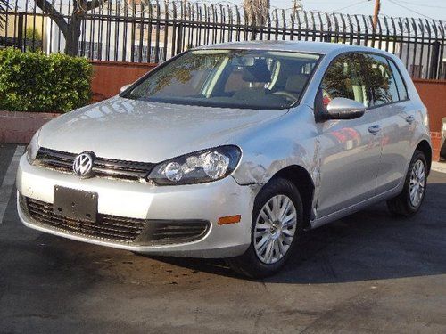 2012 volkswagen golf 2.5l pzev damaged salvage starts only priced to sell l@@k!!