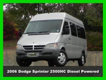 2006 dodge sprinter 2500hc 9 passenger van handicap lift 2.7l mercedes diesel ac