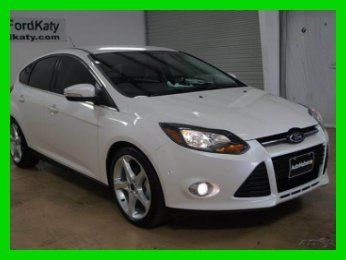 2013 ford focus hatchback titanium, 2.0l, leather, navi, 18"whls, ford cpo