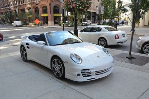 2008 Porsche 911 Turbo Cab 6-Speed 2 Owner Really Clean Car! True Manual White!!, US $88,800.00, image 3