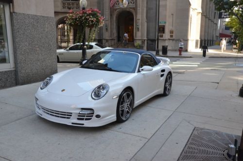 2008 Porsche 911 Turbo Cab 6-Speed 2 Owner Really Clean Car! True Manual White!!, US $88,800.00, image 25