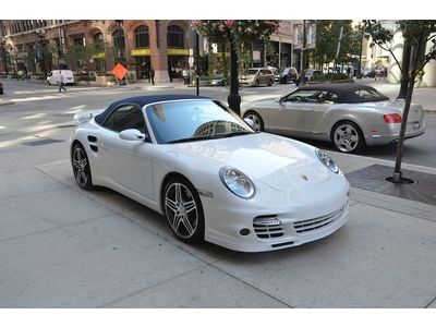 2008 Porsche 911 Turbo Cab 6-Speed 2 Owner Really Clean Car! True Manual White!!, US $88,800.00, image 26
