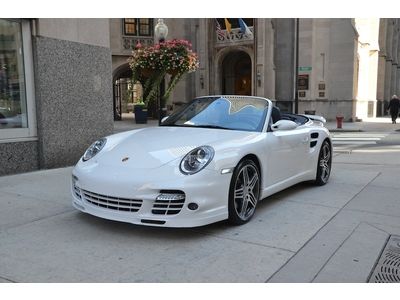 2008 Porsche 911 Turbo Cab 6-Speed 2 Owner Really Clean Car! True Manual White!!, US $88,800.00, image 34
