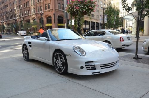 2008 Porsche 911 Turbo Cab 6-Speed 2 Owner Really Clean Car! True Manual White!!, US $88,800.00, image 35