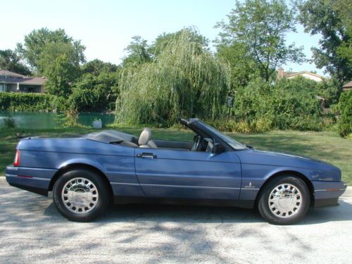 1993 cadillac allante convertible 2-door 4.6l northstar rare montana blue