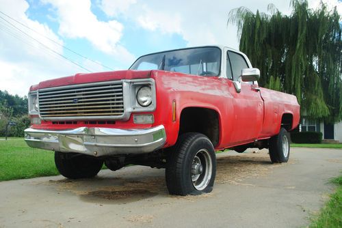 1977 chevrolet k10 cheyenne cab &amp; chassis 2-door 5.7l