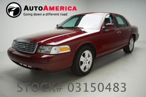 24k low miles ford crown victoria red luxury plus leather