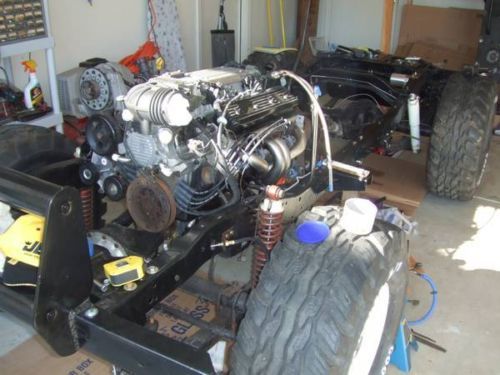 1975 jeep cj-5 frame/ motor, with partial build - not a running vehicle