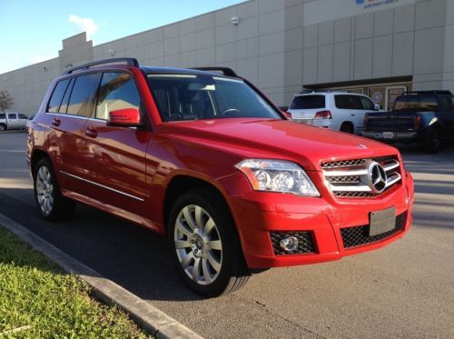 2012 glk 350 red 9,000 miles like new