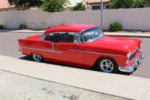 1955 CHEVROLET 2-DR HARDTOP, BEL AIR AUTO, FRAME-OFF RESTORED, +AIR, US $55,000.00, image 2
