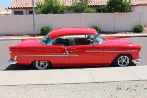 1955 CHEVROLET 2-DR HARDTOP, BEL AIR AUTO, FRAME-OFF RESTORED, +AIR, US $55,000.00, image 7