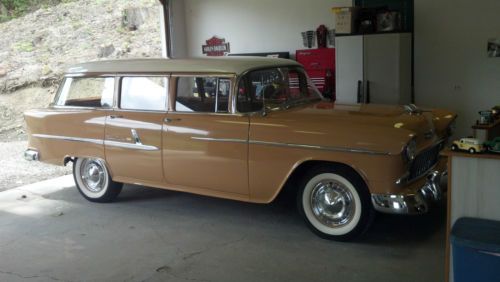 1955 chevy belair station wagon california car,nice.