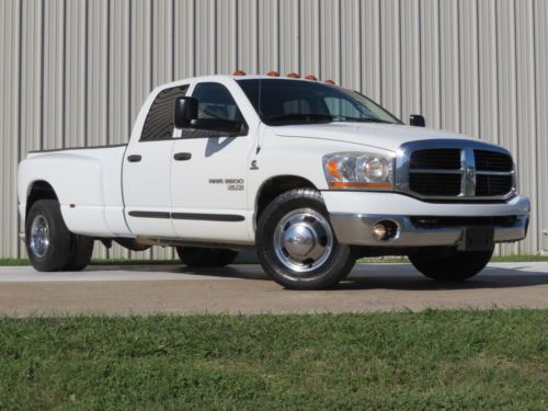 06 ram 3500 slt lone-star (5.9) cummins h.o 1-owner 6spd manual goose-neck tx !!