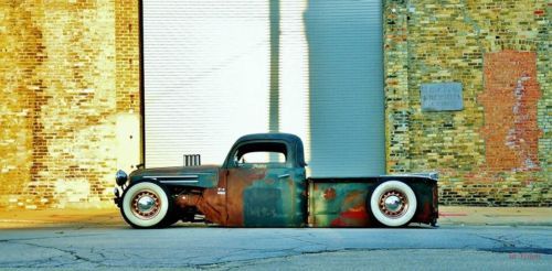 1950 ford f-1 rat rod truck patina bagged chopped channeled z&#039;ed custom