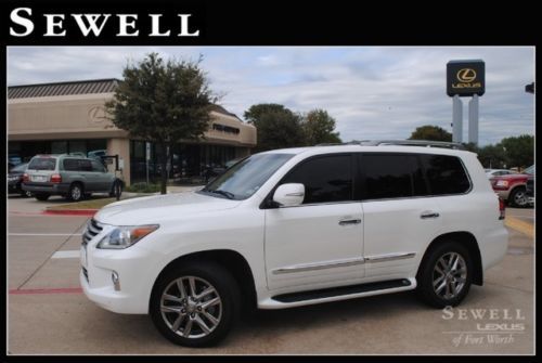 2013 lx570 heated leather coolbox navi 3rd row sunroof dvd 4x4 low miles