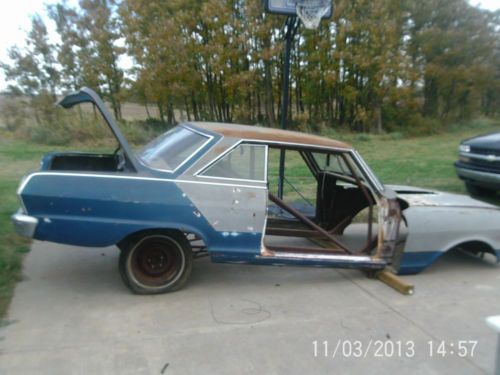 62 nova  chevy ii   non post drag car, project car  tube chassis, tubs, posi