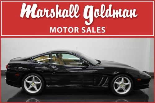 1998 ferrari 550 maranello black/tan fully serviced only 17,400 miles