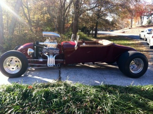 1927 custom- ford hot rod - t bucket - red