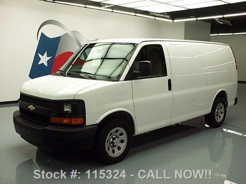 2012 chevy express cargo van work truck partition 16k texas direct auto