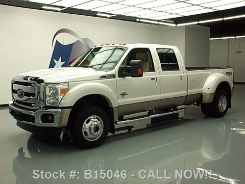 2012 ford f-450 lariat diesel dually fx4 4x4 nav 47k mi texas direct auto