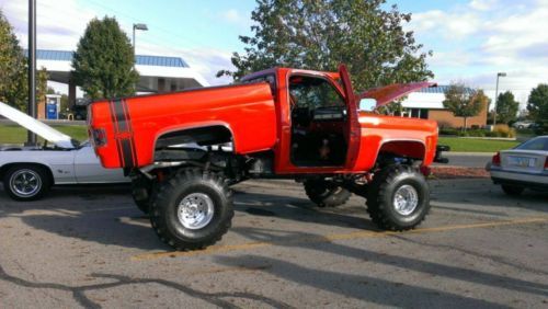 79 chevy short-bed monster truck/welds/39.5s/496bbc/trade