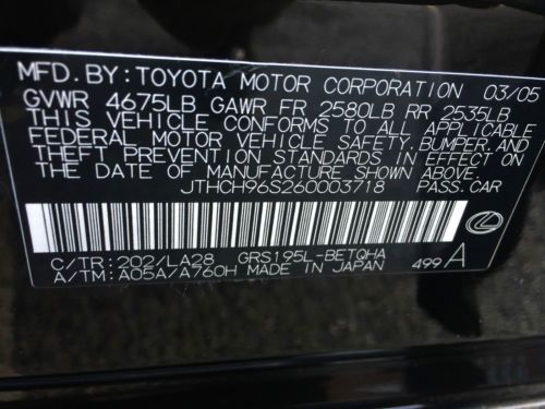 2006 Lexus GS300 Fully Loaded Every Option For The Year NO RESERVE!!!!!!!, image 21