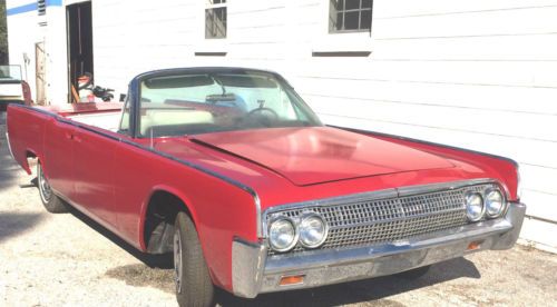1963 lincoln continental convertible with rare factory a/c