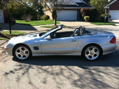 Mercedes benz: sl-class sl500 silver convertible 2 door