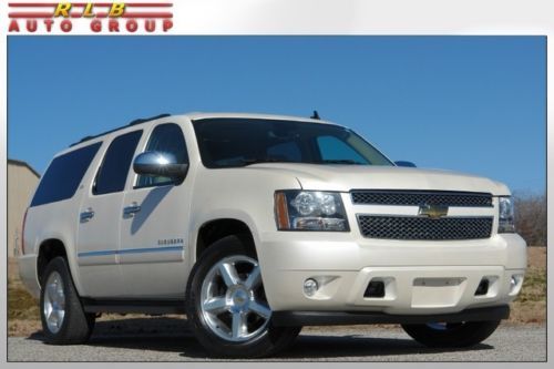 2009 suburban ltz 2wd white diamond immaculate one owner loaded below wholesale!