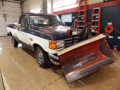 1988 ford f150 xl w/snow plow ta40753