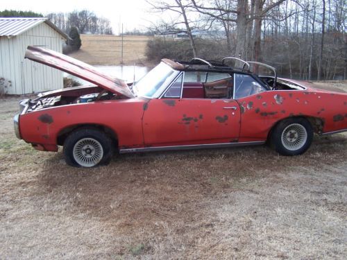 1968 pontiac convertable ratrod streetrod classic project,survivor gm oldschool